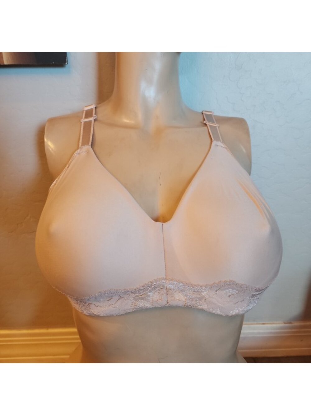 Wacoal Bra 38D Pink Underwire Unlined 855347